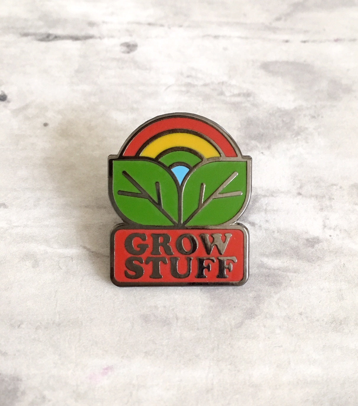 Grow Stuff Pin Badge