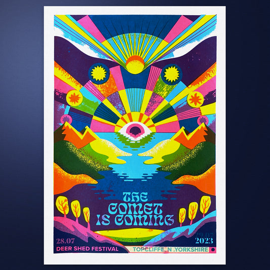 The Comet Is Coming - Screenprinted Gig Poster 2023