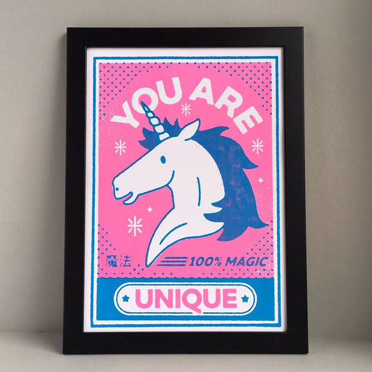 Unicorn A3 Screen Print