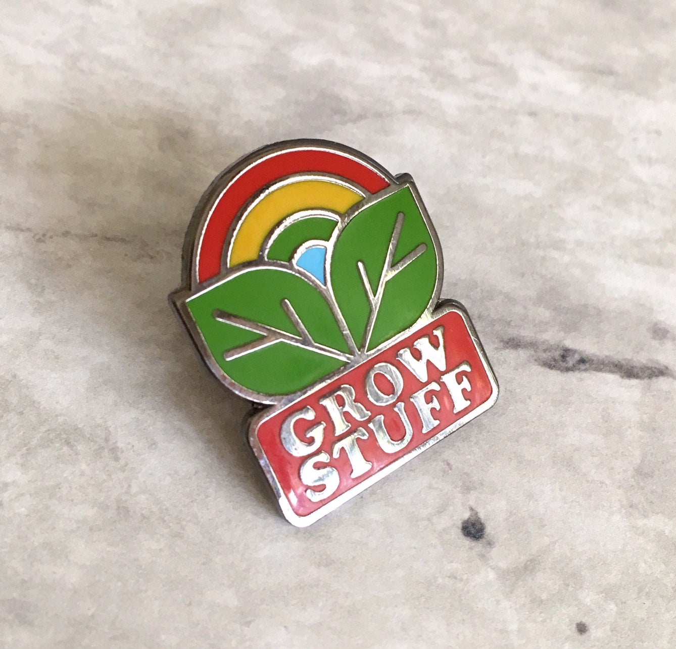 Grow Stuff Pin Badge
