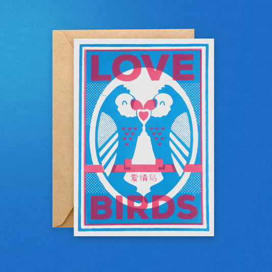 Lovebird Engagement & Wedding Greeting Card