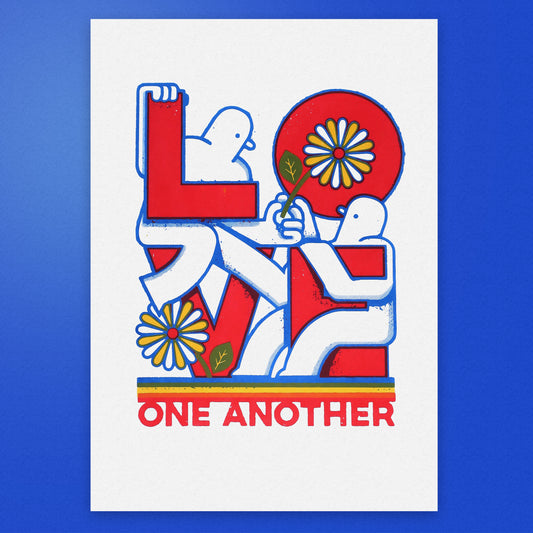 Love One Another A3 Screen Print