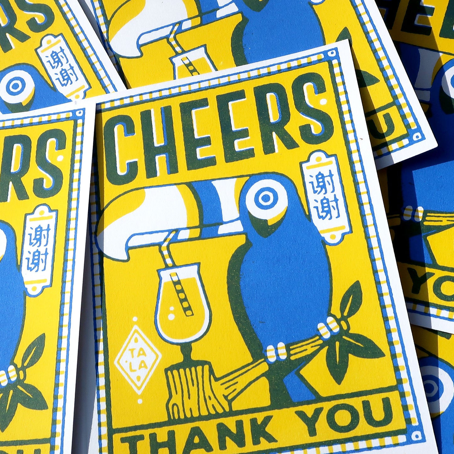Cheers Thank You Toucan Greeting Card