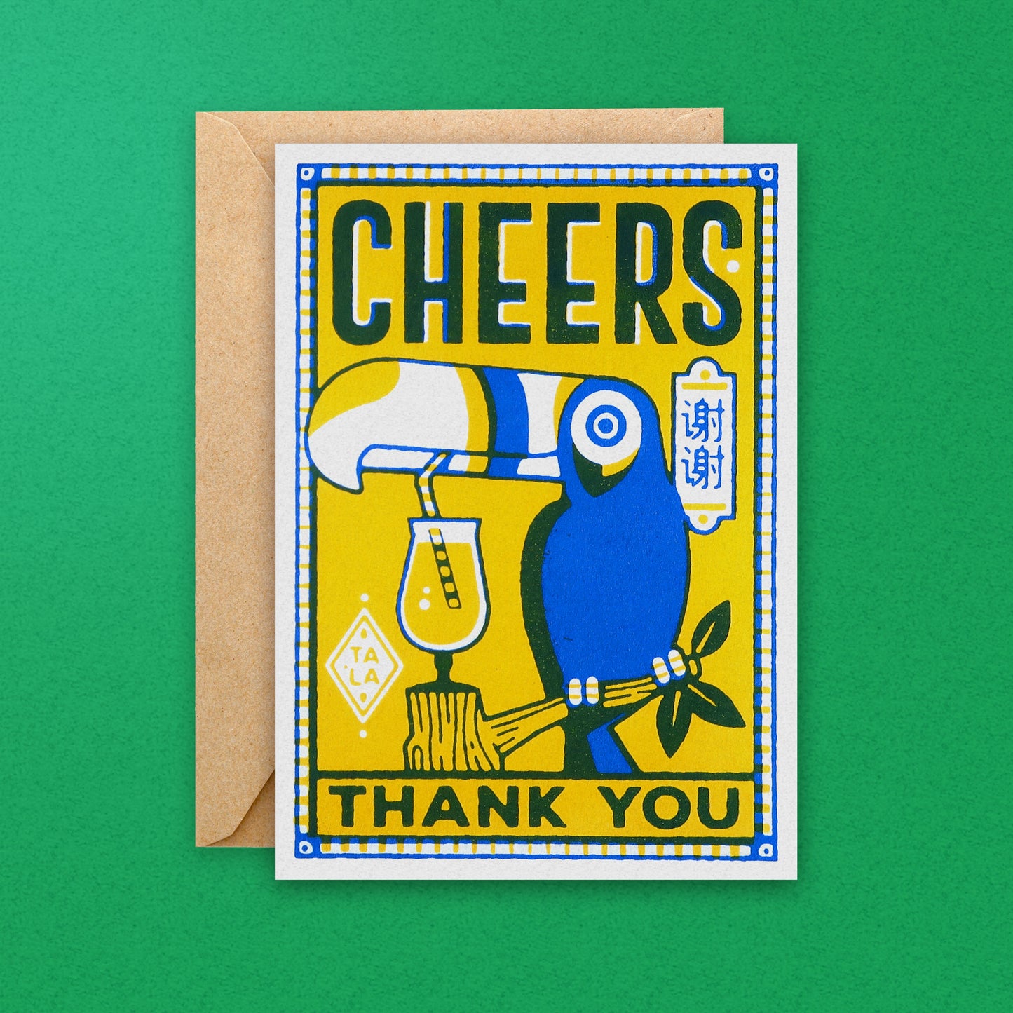 Cheers Thank You Toucan Greeting Card