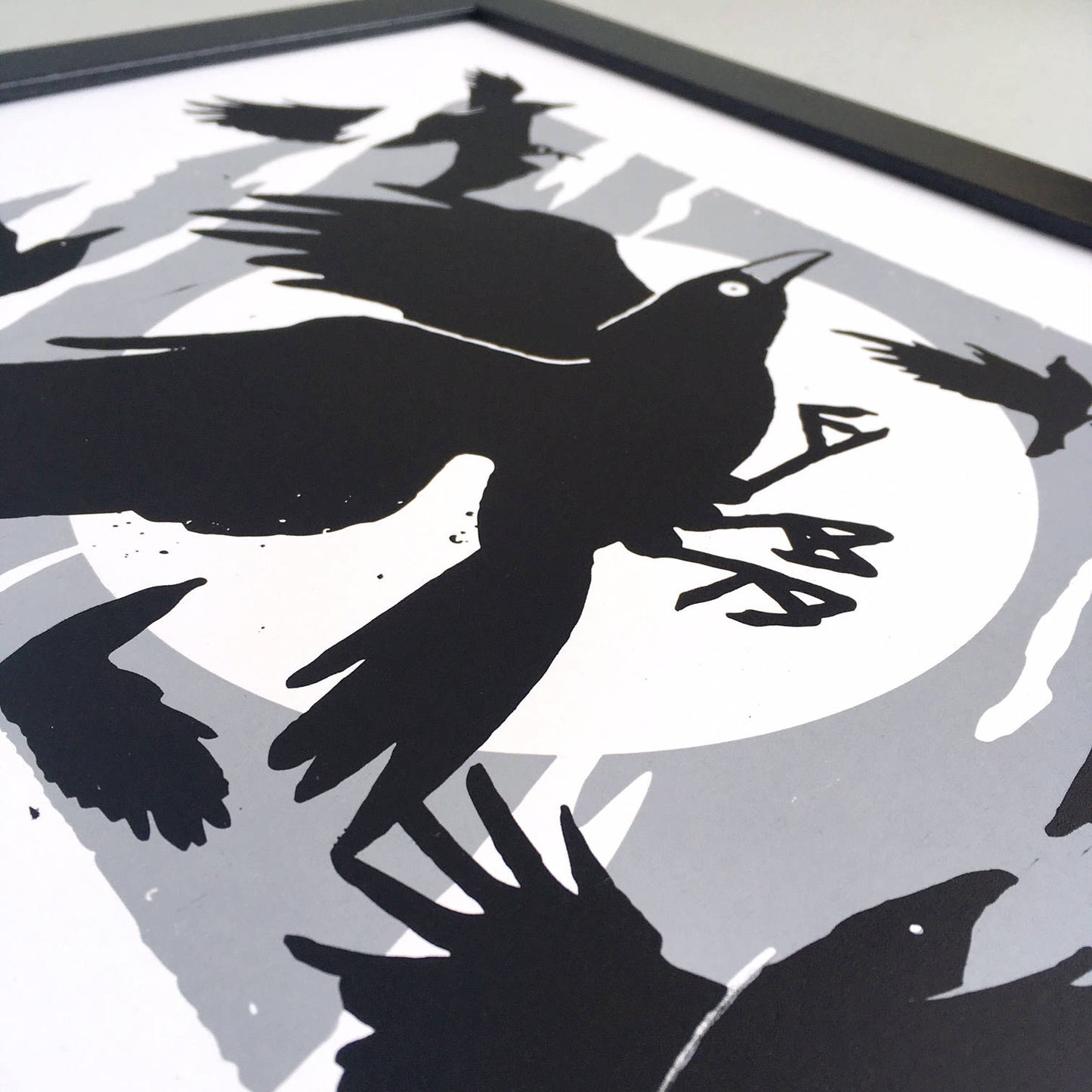 Crow A3 Screen Print