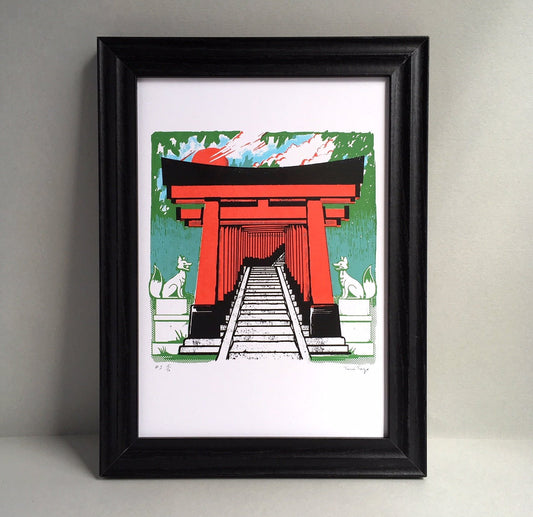 Fushimi Inari Shrine A4 Screen Print